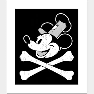 STEAMBOAT WILLIE JOLLY ROGER - 2.0 Posters and Art